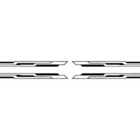 Futuristic Tech Abstract Element, Black and White vector