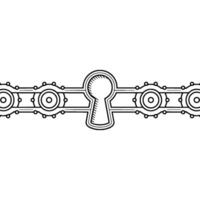Abstract Keyhole and Gear , Modern Security Concept vector