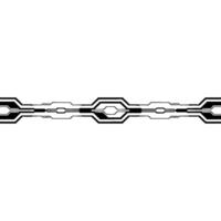 Futuristic Tech Circuit Line Element on White vector