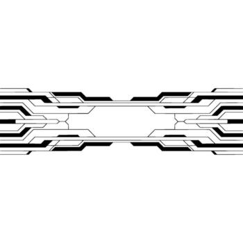 Abstract Tech Lines on Gradient White Background vector