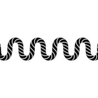 Abstract Wavy Black White Striped Line Pattern on Grey Background vector