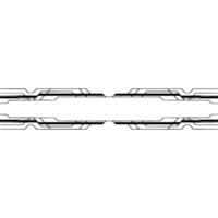 Abstract Tech Lines on White Geometric Circuitry, Minimalist vector
