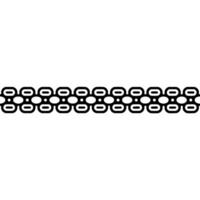Modern Chain Link Pattern on White Geometric Border vector