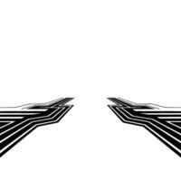 Black and White Geometric Abstract Lines and Minimalist Style vector