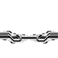 Abstract Tech Circuitry Element, Black Lines on Gradient vector
