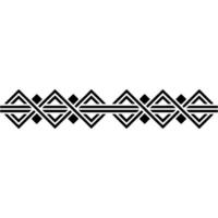 Geometric Black Border on White Minimalist Ornament vector