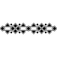 Art Deco Geometric Border Element vector