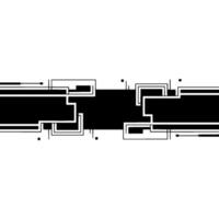 Abstract Geometric Black White Data Line, Technology vector