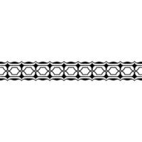 Minimalist Black Geometric Border on Creamy White Background vector