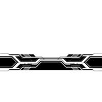 Futuristic Tech Stripe Black White Abstract Background vector
