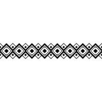 Geometric Aztec Border on Cream Background vector