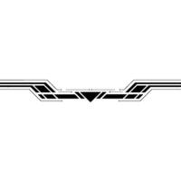 Minimalist Tech Ornament on White Background, Futuristic Element vector