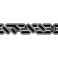 Abstract Black and White Geometric Border , , Minimalism vector
