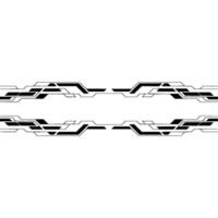 Futuristic Circuitry Border on Gradient Background vector