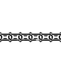 Distressed Black Geometric Border on White Background vector
