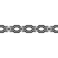 Geometric Border Pattern Black and White Minimalist vector