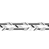 Minimalist Geometric Line Art Border on White Background vector