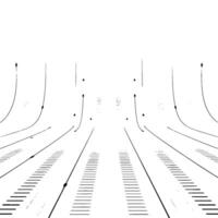 Abstract Data Stream Curved Lines Dots, Minimalist Tech Background vector