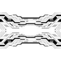 Geometric Tech Futuristic Circuit Board Background vector