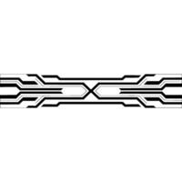 Tech Edge Minimalist Abstract Circuit Board Element vector