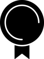 Badge Solid Black Icon vector