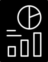 Graph Growth Solid Black Icon vector