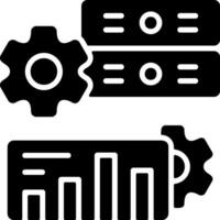 Apache Spark Solid Black Icon vector
