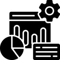 Data Governance Solid Black Icon vector