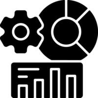 Data Science Solid Black Icon vector