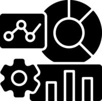Data Visualization Solid Black Icon vector