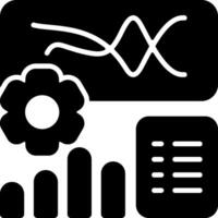 Jupyter Notebook Solid Black Icon vector