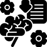 Information Input Solid Black Icon vector