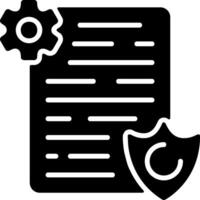 Security features Solid Black Icon vector