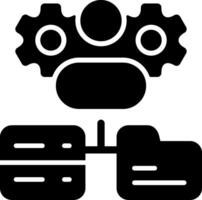 Dev friendly hosting Solid Black Icon vector