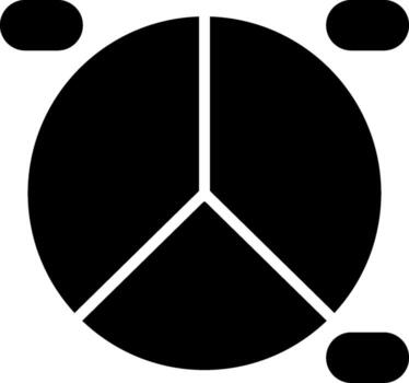 tarta gráfico sólido icono vector