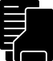 Open Folder Solid Black Icon vector