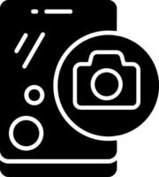 Camera Solid Black Icon vector