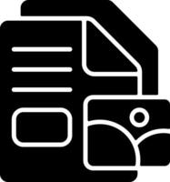 File containing image Solid Black Icon vector