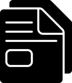 Generic file Solid Black Icon vector