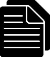 File with comments or notes Black Icon vector