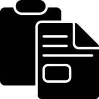 Paste file into folder or destination Black Icon vector