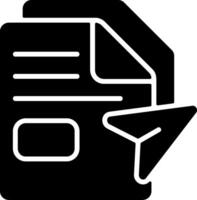 Moving files between systems or devices Black Icon vector
