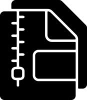 ZIP RAR or other archive formats Black Icon vector