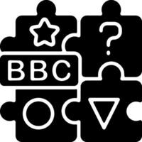 BCG Matrix Solid Black Icon vector