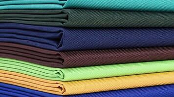 fabric of different types and colors 02 video