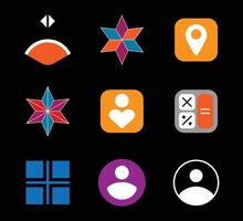 some abstract shape design vector