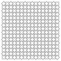 Decorative seamless outline pattern design vector