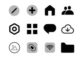 Link and wife icon with another icon vector