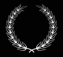 White leaf with branch outline create vector
