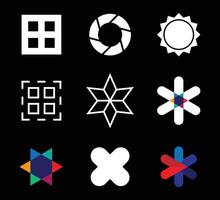 some abstract shape collection vector